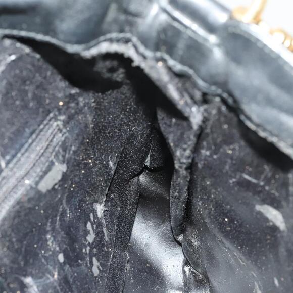 GUCCI Bamboo Hand Bag Leather Black Gold 001 001 - Picture 16 of 16